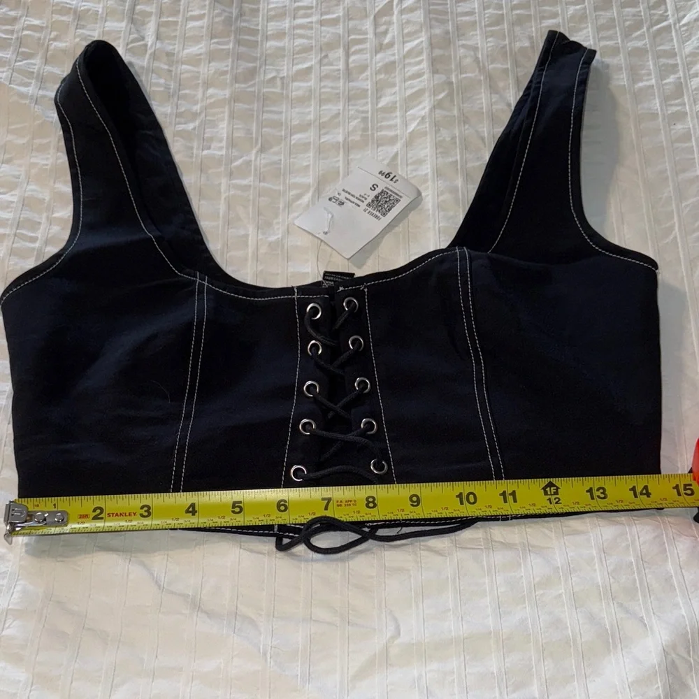 Forever 21 Lace-Up top Brand New - Picture 5 of 6